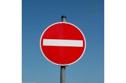 China Traffic Led Stop Sign Boards And Warning Boards 4C printing Circular Security Card supplier