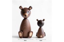 China Odorless Handmade Wooden Toys Tabletop Small Wooden Animal Multiple Color supplier