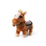 China Skin Friendly Electric Movement Short Plush Pony Toy manufacturer