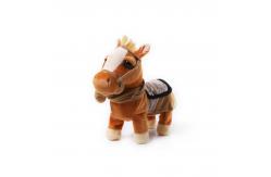 China Skin Friendly Electric Movement Short Plush Pony Toy supplier
