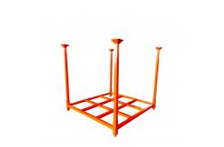 China Portable Steel Pallet Stacking Rack Folding Metal Pallet Box Stack Rack supplier