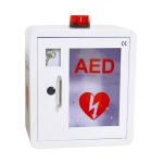 Round Corner AED Defibrillator Cabinets With Strobe Light CE Approval for sale