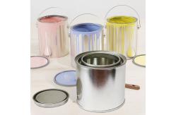 China OEM Quart Pint Paint Cans With Lids , Small Paint Tin Can supplier