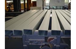 China Bronze Drilling Construction Aluminium Profile Extrusion Rectangular Powder Coated supplier