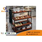 Furniture Steel Wood Display Rack Custom Modern For Retail Store Shoe Display for sale