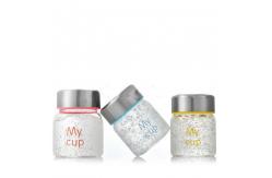 China QZH ISO9001 Bird Nest Custom Printed Glass Jars Transparent Personalised 60*80mm supplier