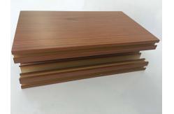 China Square Wood Finish Aluminium Profiles Energy Saving And Environmental Protection supplier
