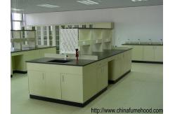 China Customized Science Lab Benches 2 Layers Reagent Shelf H / C Steel Frame supplier