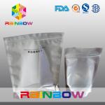 Custom Laminated Glossy Silvery Foil Pouch Packaging With Zipper for sale