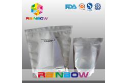 China Custom Laminated Glossy Silvery Foil Pouch Packaging With Zipper supplier