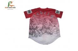 China White 100 Polyester Baseball Jerseys , Custom Sublimated Baseball Jerseys With Buttons Up supplier