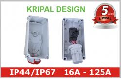 China IP44 IP67 Industrial Power Socket Receptacles with Mechanical Interlock supplier
