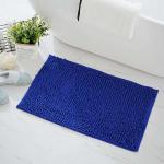 Non Slip Washable Chenille Bath Mat Rectangular Shape