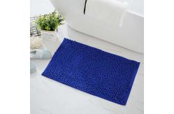 China Non Slip Washable Chenille Bath Mat Rectangular Shape supplier
