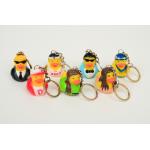 Promotion Mini Keychain duck with style of singer ducks and stars ducks
