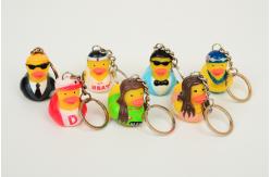 China Promotion Mini Keychain duck with style of singer ducks and stars ducks supplier