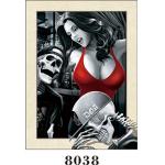 Sexy Women Painting 5d Photography For Restaurant / Custom Lenticular Printing for sale