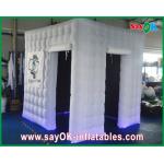 Wedding Photo Booth Hire White Inflatable Photo Booth Enclosure Led Lights For Wedding Party for sale