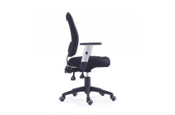 China 60mm Nylon Castor Mesh Swivel Office Chair MID Back Fabric Seat supplier