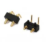 3.0mm 2pin Male Pogopin Single Row Right Angle Dip Pogo Pin Waterproof Connector for sale