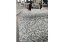 China Silver Galvanized Steel Wire Gabion Box 1m - 2m Width supplier