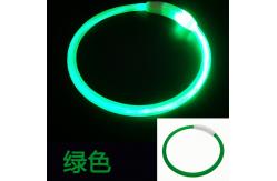 China Adjustable LED Dog Collars USB Rechargeable Flashing Glowing Dog Collar supplier