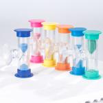 Custom Mini Hourglass Sand Timer 3 Minute 5 Minute 7 Minute Plastic Hourglass Timer for sale