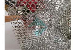 China Stainless Steel Weld Electroplating Ring Mesh Curtain 2mm Wire 20mm External Diameter supplier
