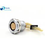 16pin Right Angle PCB Socket Lemo ECG 16pin Receptacle With Two Nuts ECG.1B.316.CLV for sale