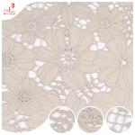 OKEO-TEX Guipure Lace Trim Polyester Milk Fiber Embroidery Lace Trim for sale