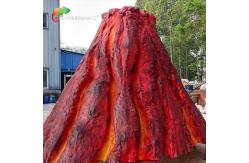 China Water Repellent Custom Made Animatronics Fiberglass Volcano For Amusement Park supplier