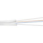 White FTTH Fiber Cable Assembly Drop Cable For Indoor ROHS Certificate for sale
