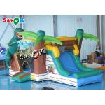 Jurassic Dinosaur Inflatable Bounce House Water Slide For Kids Playground