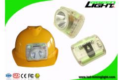 China 15000 Lux Mining Cap Lights PC ABS Material OLED Screen With Transparent Body supplier