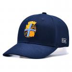 High Crown 5 Panel Baseball Cap With Customizable Matching Fabric Color Stitching Line for sale