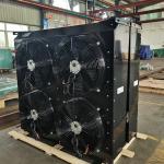 Pressure Drop Optimized Air Condenser Cooler / H Type Air Cooled Condenser with Louvered Fins for sale