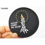 Durable Hat Iron Patches Twill Fabric Merrow Border 4 Width