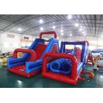 Durable Inflatable Amusement Equipment , Blow Up Obstacle Course For Playground Games