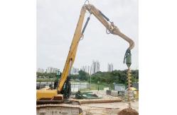China 20M Long Reach Boom Excavator Pile Driver Q355B High Strength supplier