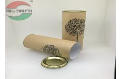China Round Paper Tube Packaging For Food With Metal Lid supplier
