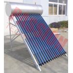 Stainless Steel Anti Freezing Heat Pipe Solar Water Heater With Intelligent Controller for sale