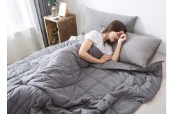China Hotel Rectangular 15lbs 40S Cotton Weighted Blanket supplier