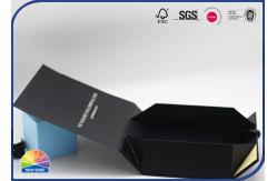 China Magnetic Closure CMYK Customzied Foldable Gift Box Matt Lamination With Silk Ribbon supplier