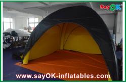 China Outwell Air Tent Durable Inflatable Camping Tent Black Outside Yellow Inside Customized supplier
