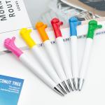 Promotion Plastic Ball Pen 1.0mm Cartoon Thumb Gesture Gift Ball Pen for sale