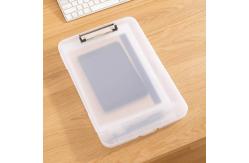 China A4 Paper Plastic Storage Clipboard 25x36.6cm Waterproof Fireproof Office Filing Boxes supplier