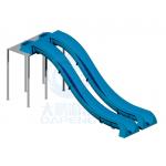 Above Ground Swimming Pool Kiddies Rides Water Park Equipment Fiberglass Water Slide Part for sale