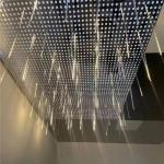 304 Stainless Steel Ceiling Panel Mirror Finished Concealed Perforated Ceiling Tile for sale
