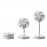 White Portable Foldable Fan Plastic 10000mAh Quiet With 4 Speeds for sale