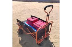 China Customized Sturdy Steel Utility Folding Wagon Trolley Cart Portable supplier
